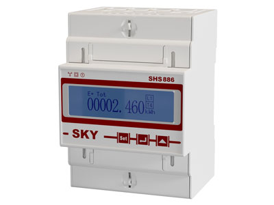 现代SKY品牌的SHS型导轨式电能表