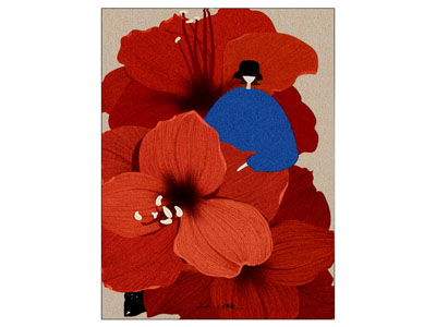 现代花卉装饰挂画