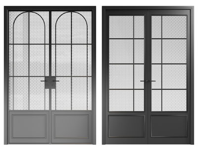 法式意式 双开门 木门 玻璃门 房门 室内门 对开门