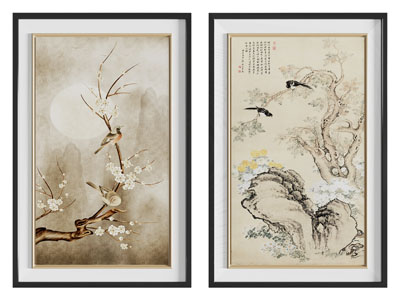 现代中国风国画典雅文化艺术