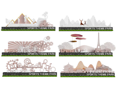 现代景墙
