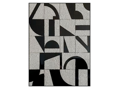 现代黑白装饰画