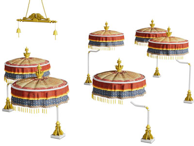 中式遮阳伞
