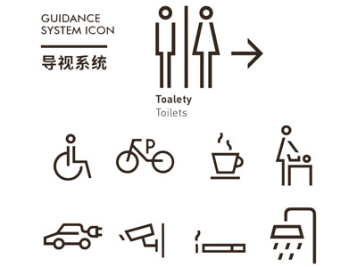 标识牌 指示牌 导示牌 导视图标