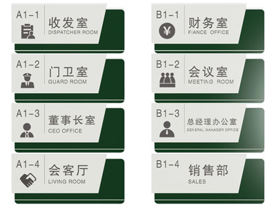 现代导视牌