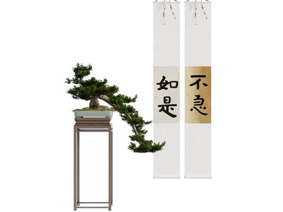 新中式卷轴装饰画