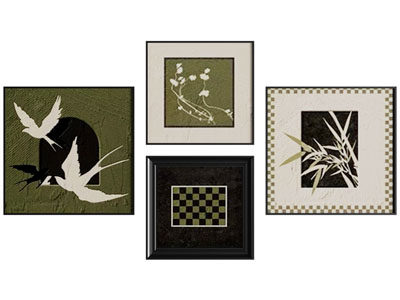 中古挂画 中古风挂画组合