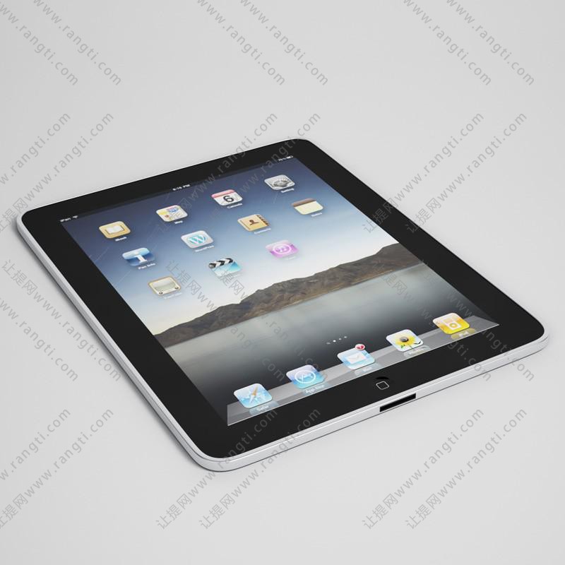 银色平板ipad