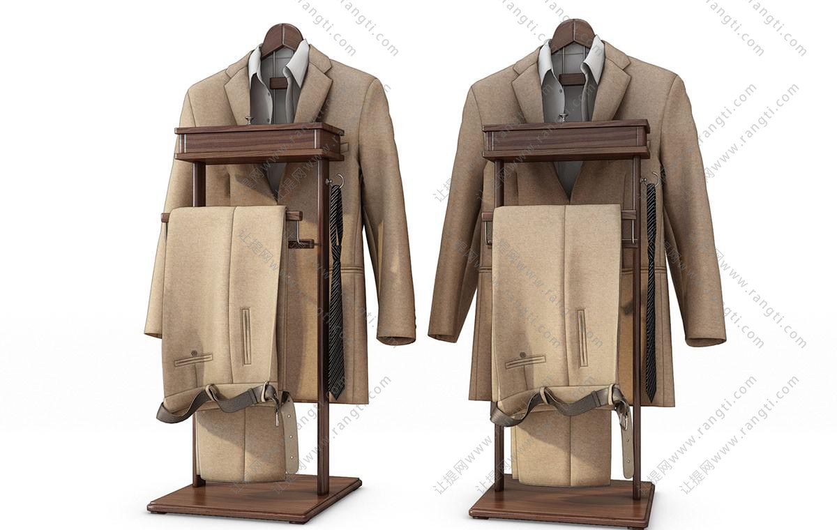 男士西服套装、衣服衣架