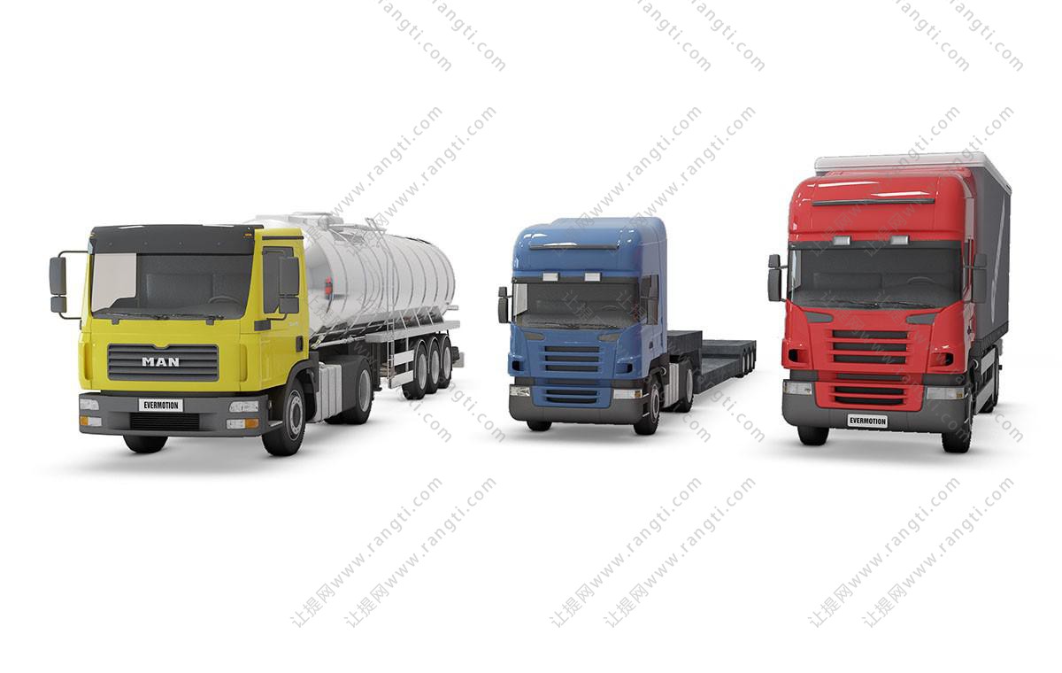平头水罐车、平头货车头、平头箱式货车