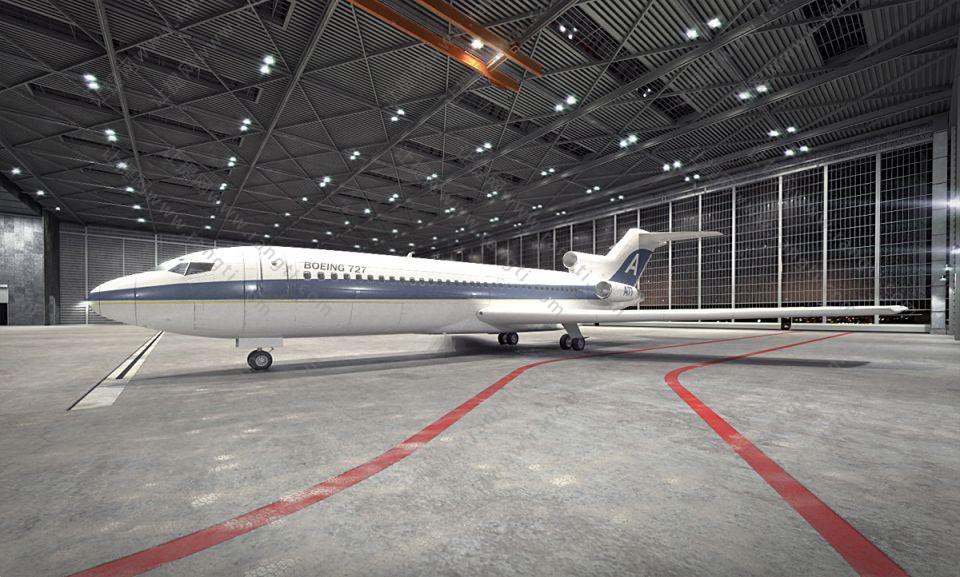 boeing 727客机 飞机