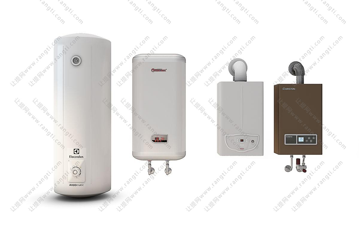 现代家用电热水器、燃气热水器