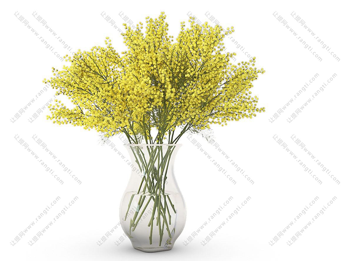形似迎春花的花瓶花卉