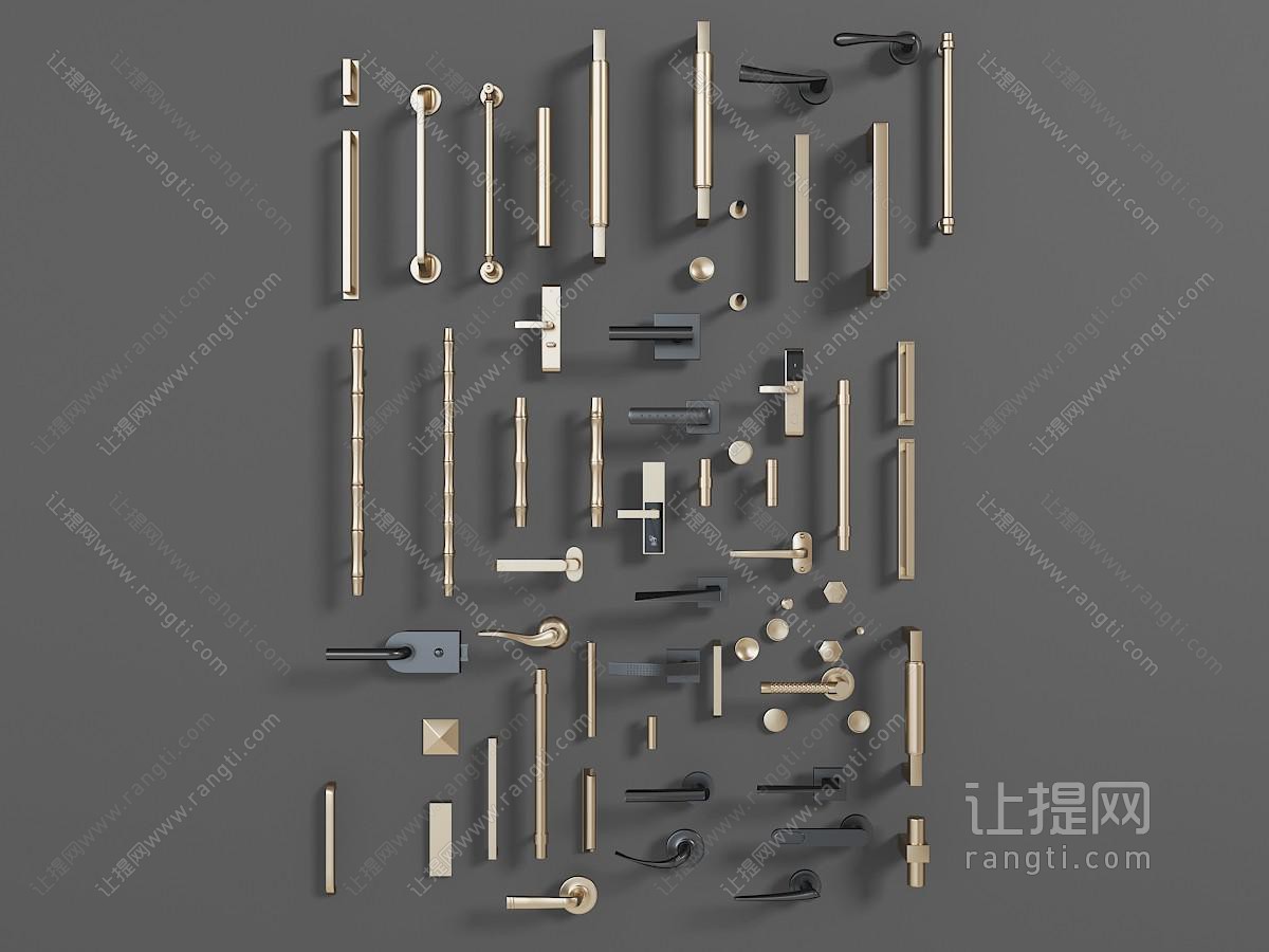 柜门、大门的金属拉手