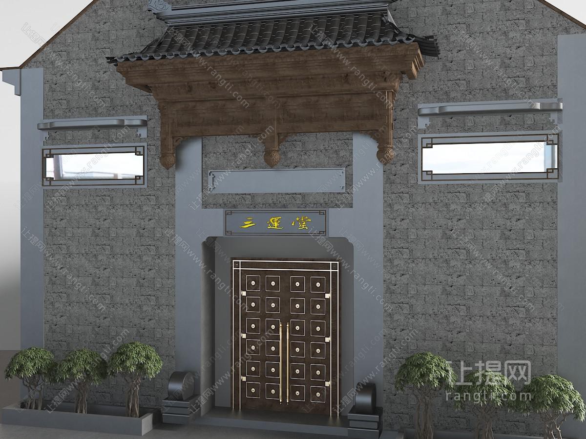 中式古建门头