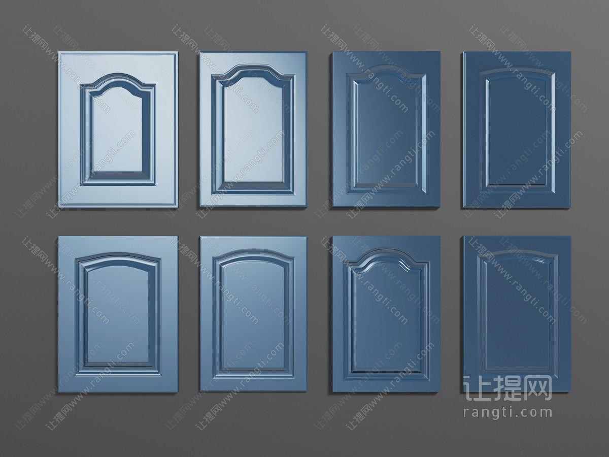 简欧蓝色柜门