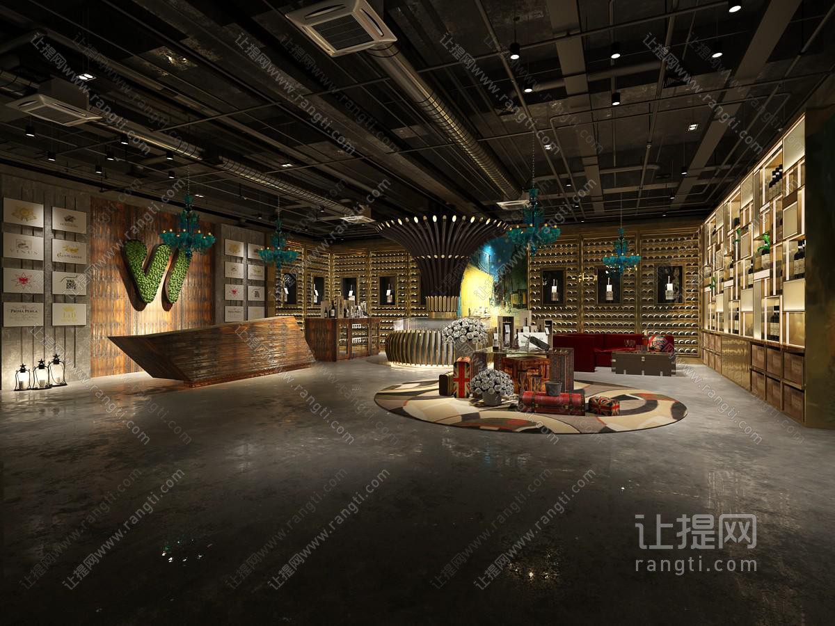 工业风大堂大厅前台接待台