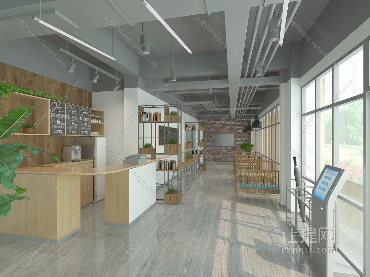 北欧饮品店小吃店