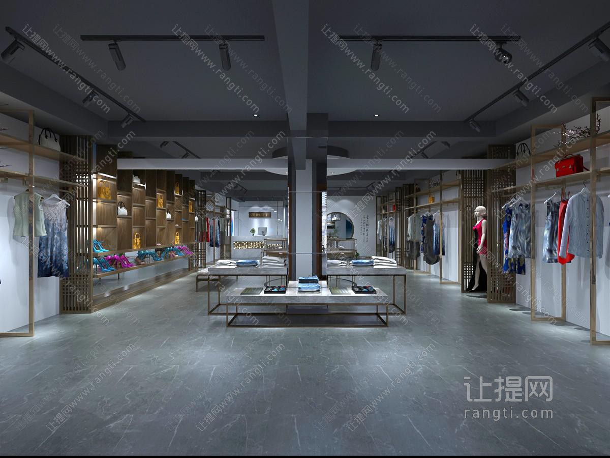 工业风女装店鞋店服装店