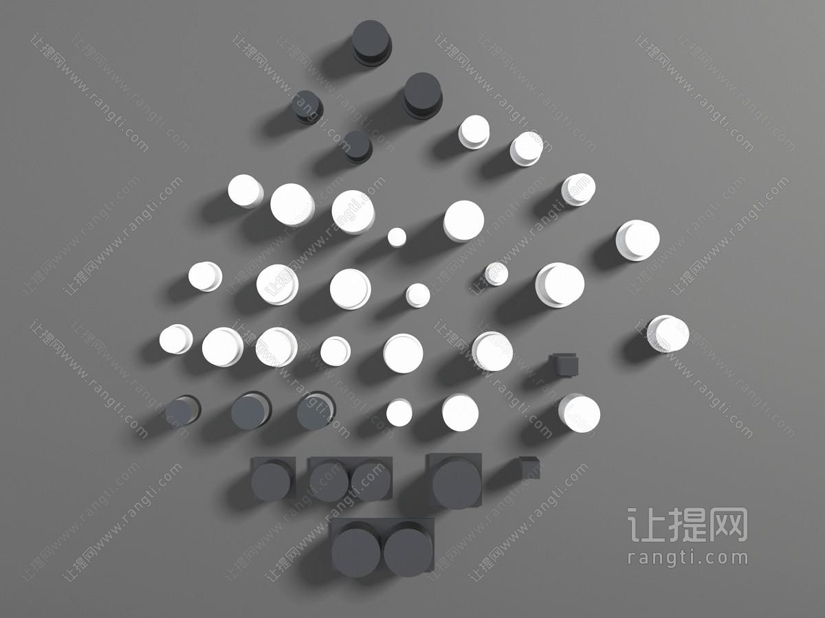 黑白按钮