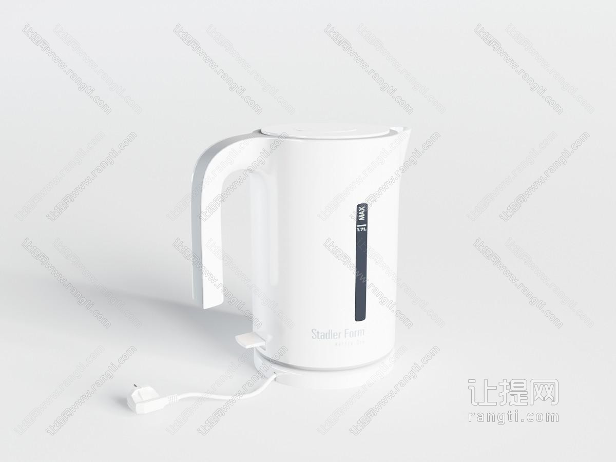 白色保温电热水壶厨房电器