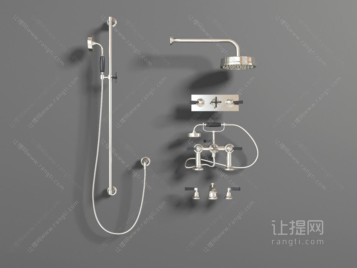 现代水龙头、花洒