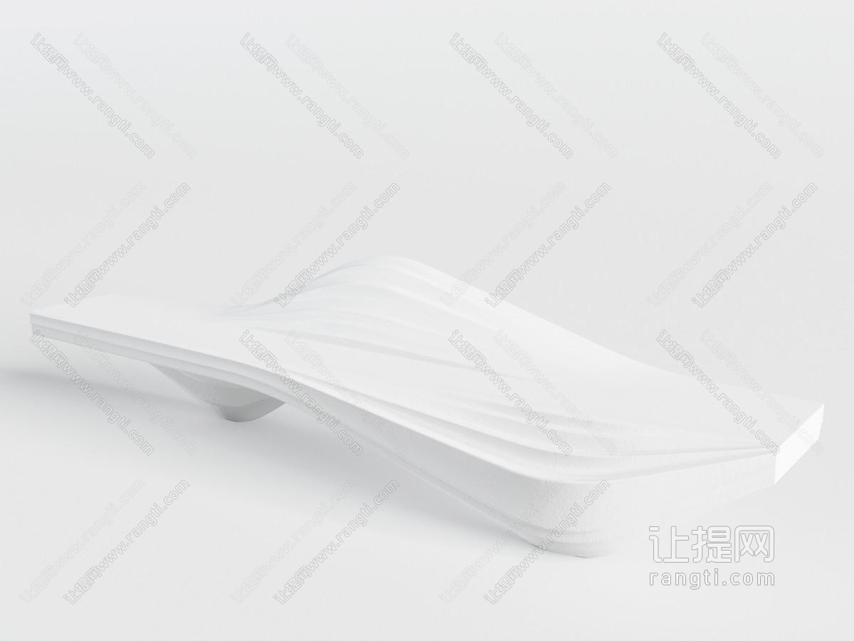 现代白色异形个性公共椅子