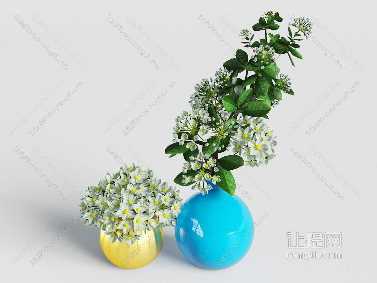 花瓶花卉