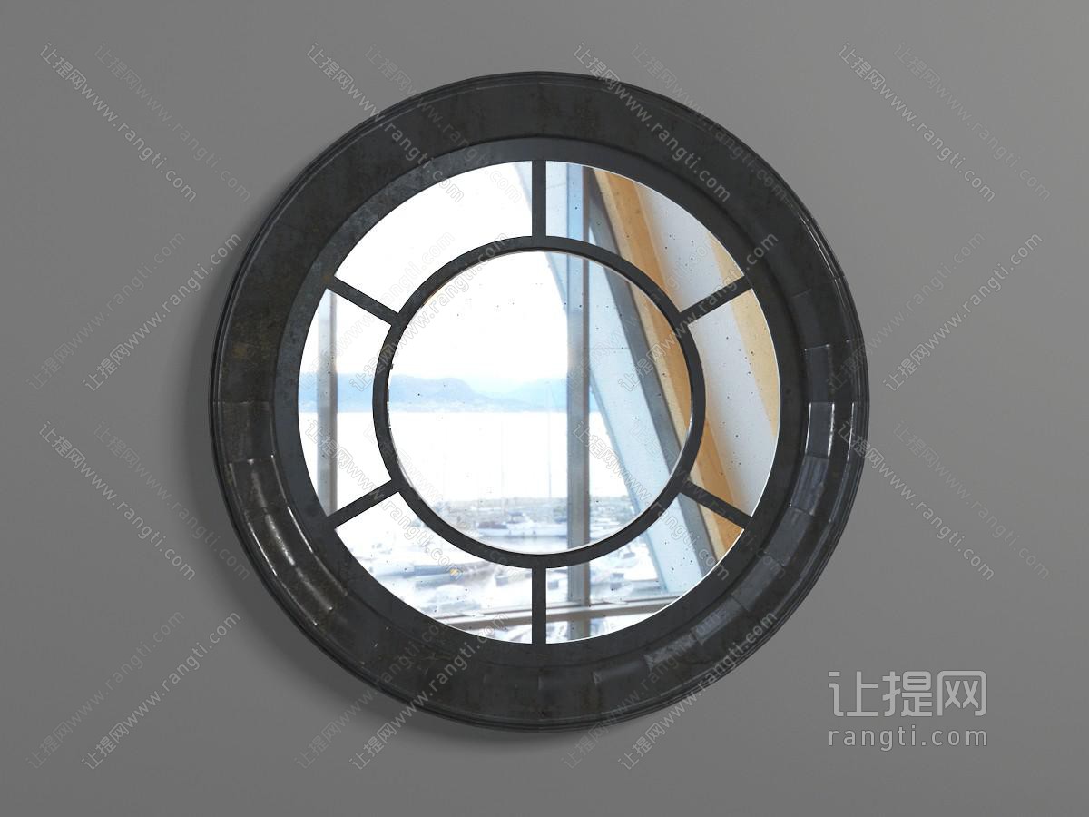 新中式圆形窗户