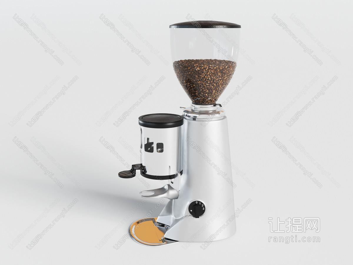 研磨咖啡豆的全自动咖啡机厨房电器