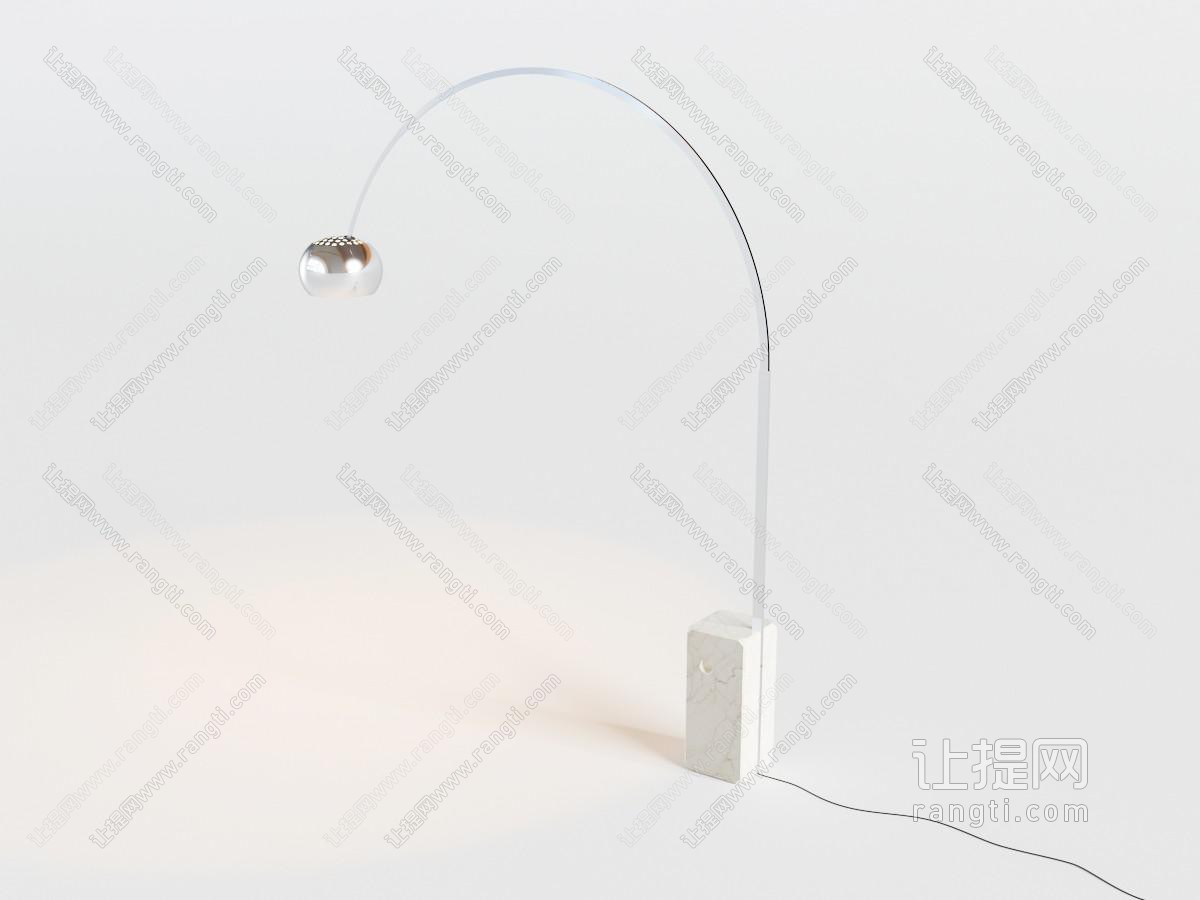 新中式现代钓鱼造型的落地灯