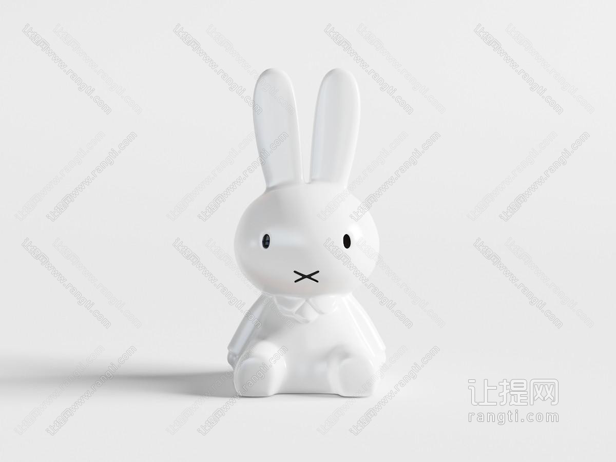 白色可爱兔子儿童玩具玩偶