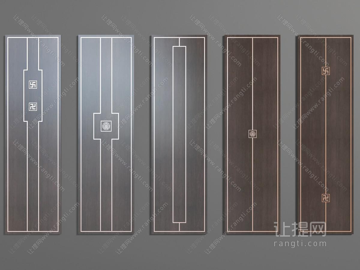 新中式实木柜门