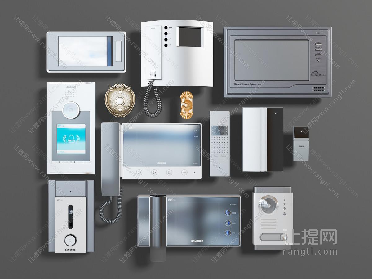 现代单元楼对讲机、可视电话和门铃