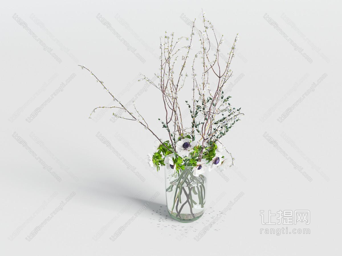 花瓶花卉