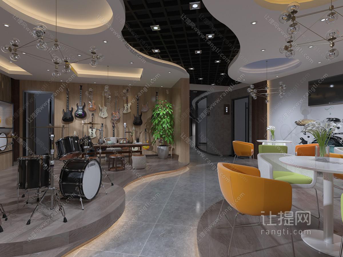 北欧音乐酒吧餐馆饭店架子鼓