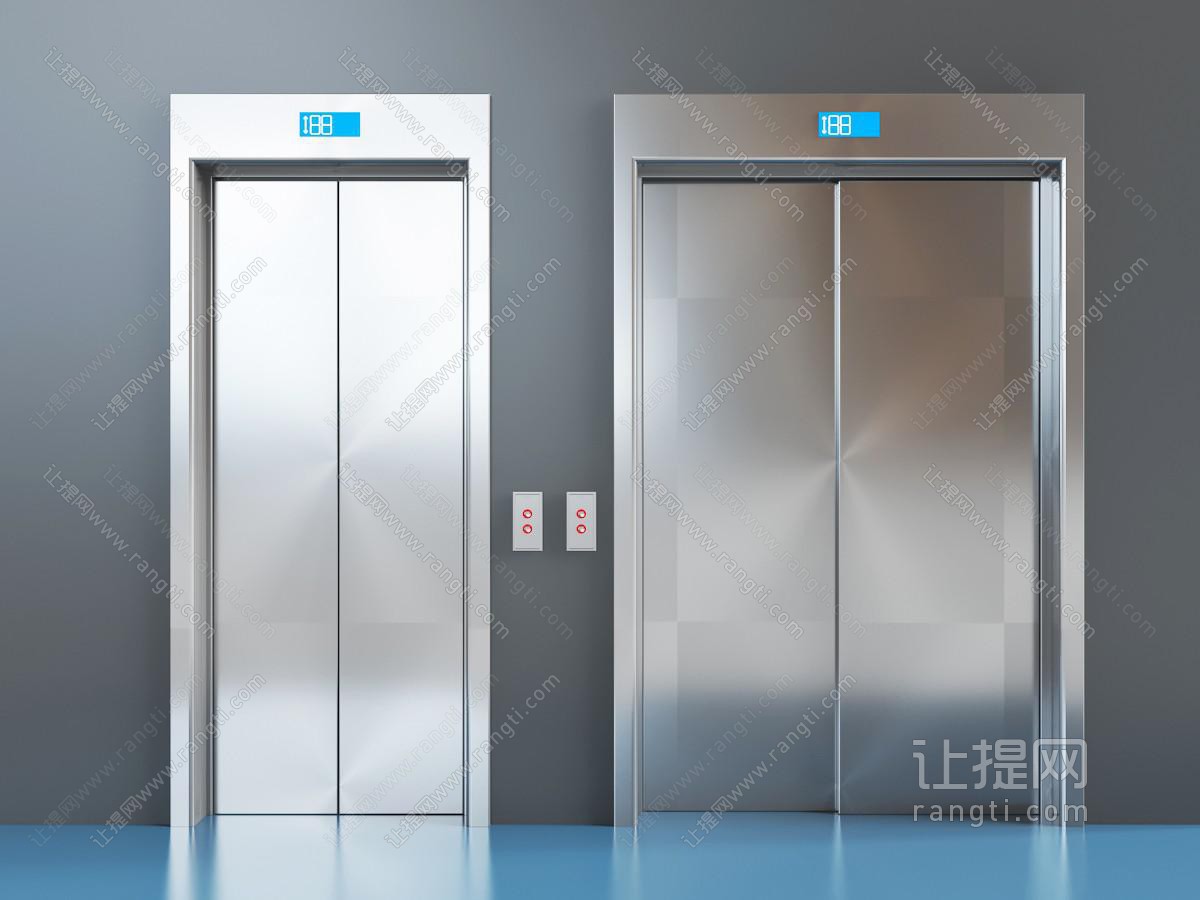 现代不锈钢楼层单元电梯门