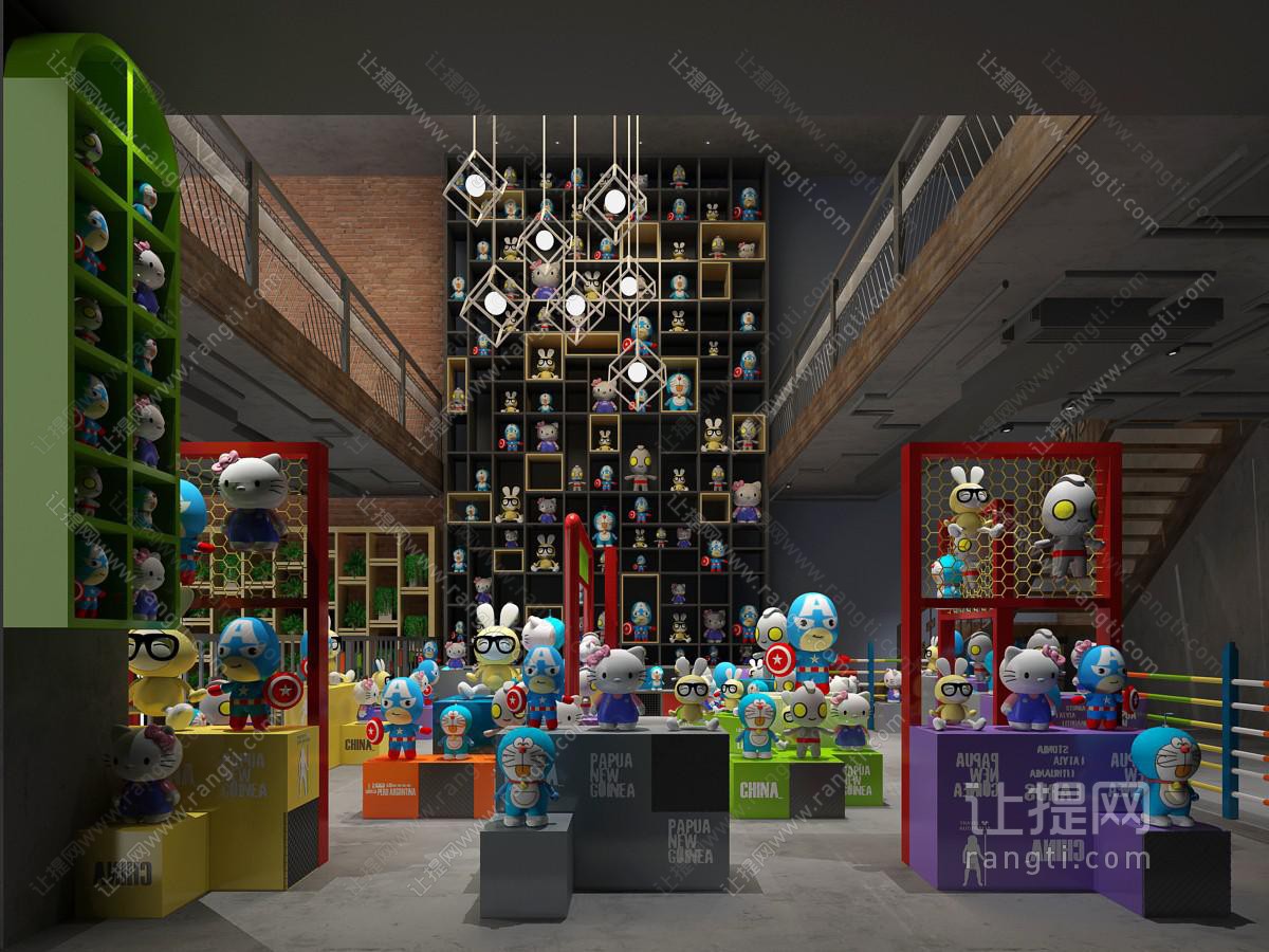 工业风玩具机器猫专卖店
