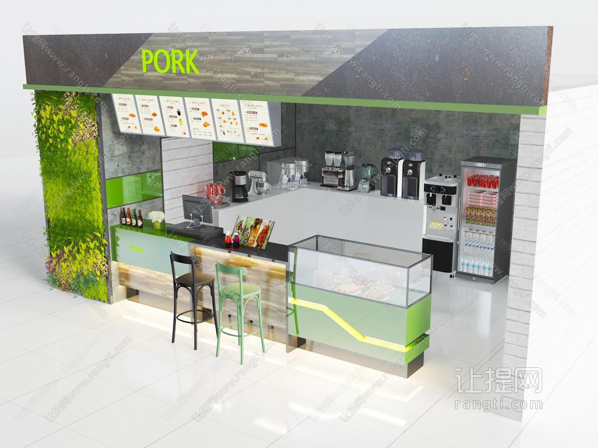 现代工业风饮料咖啡店