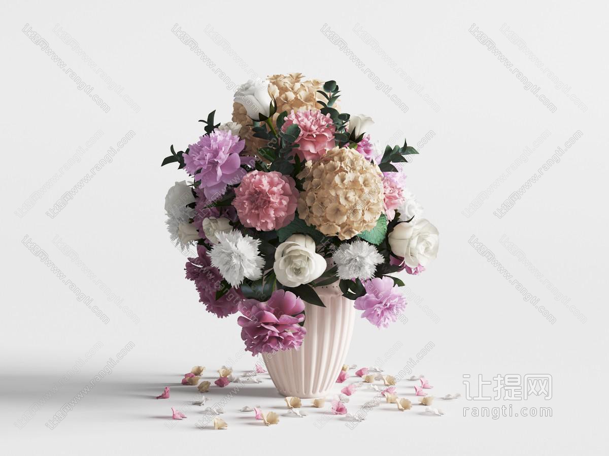 欧式陶瓷花瓶花卉饰品摆件
