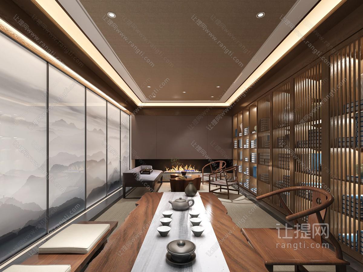新中式茶室茶楼