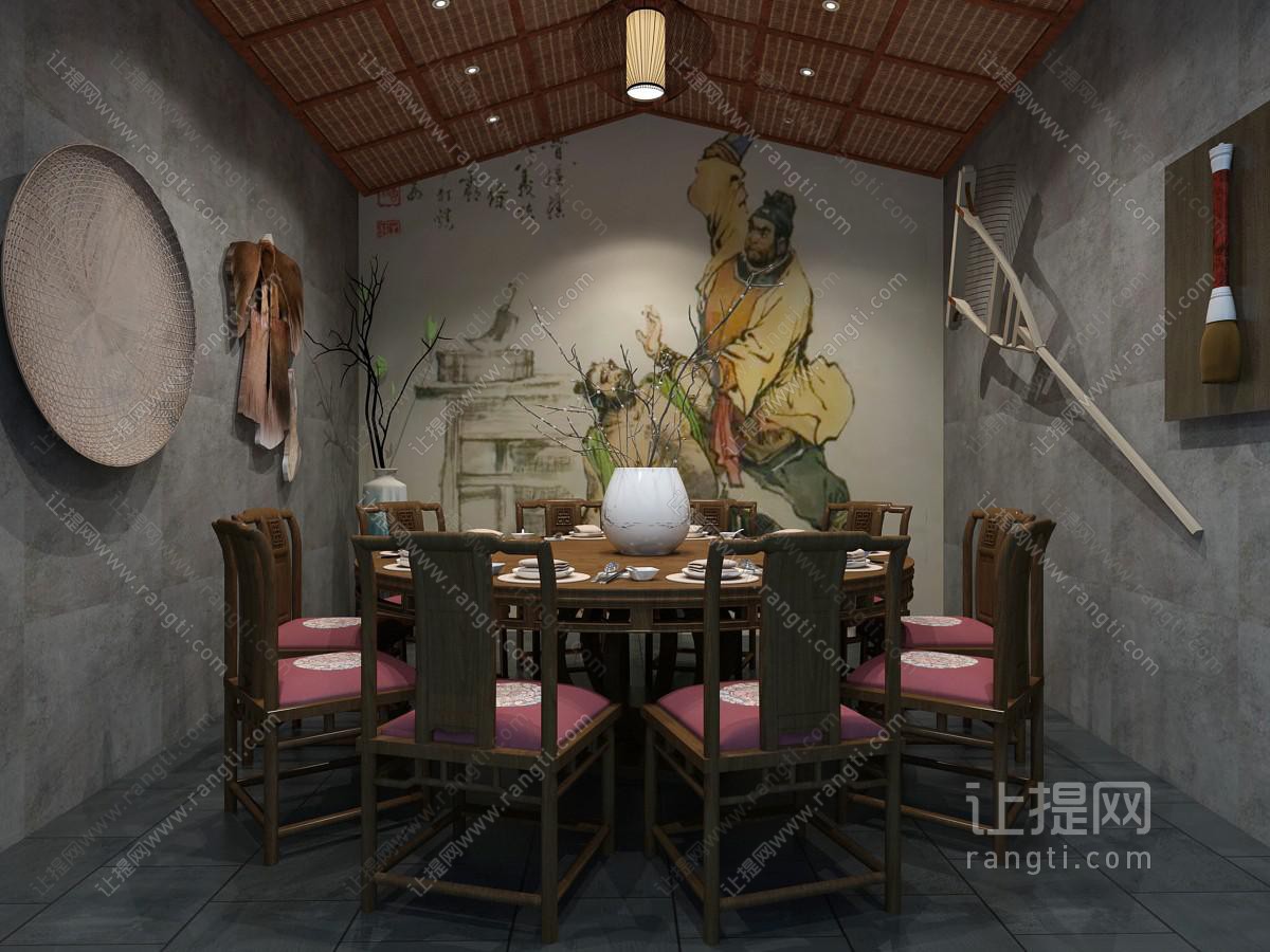 新中式酒店包厢包间