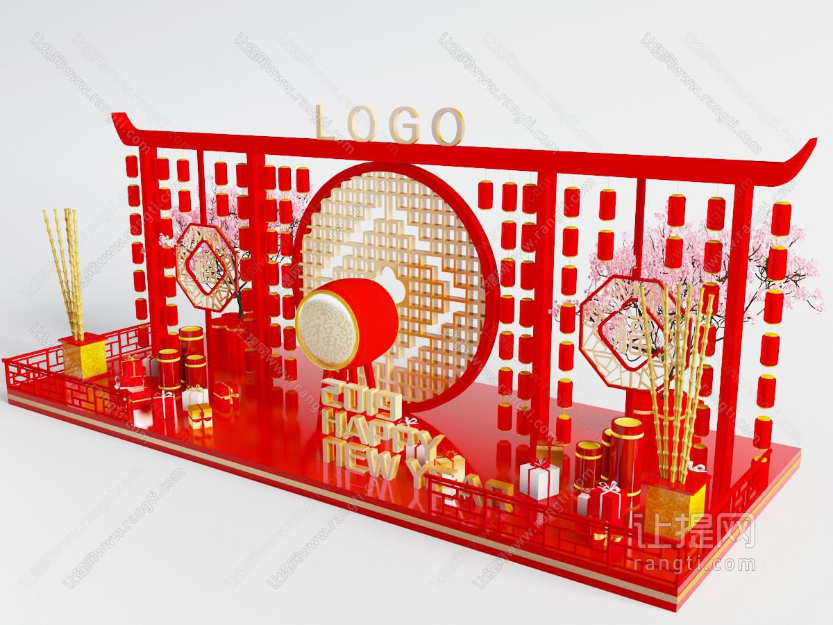 卖场春节陈列布置展示展览