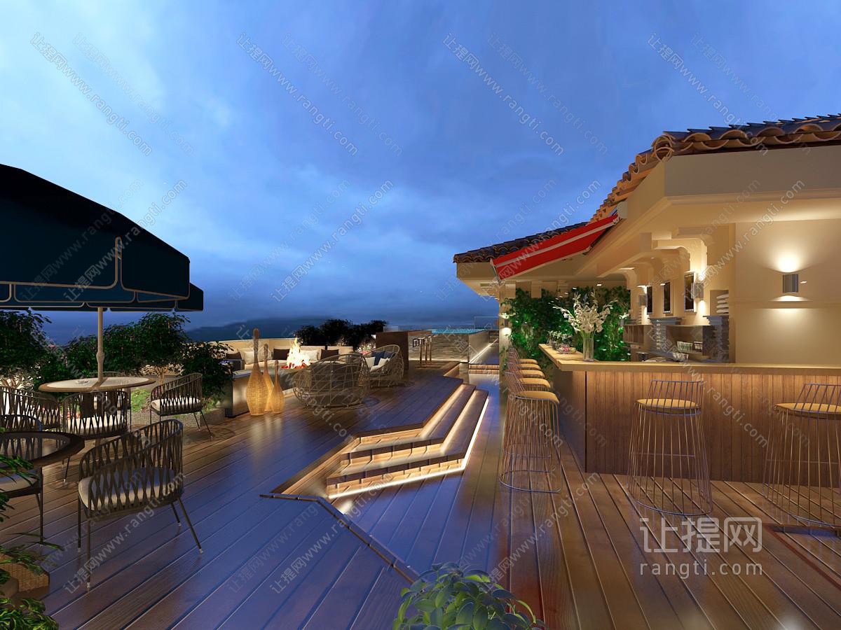北欧露台阳台