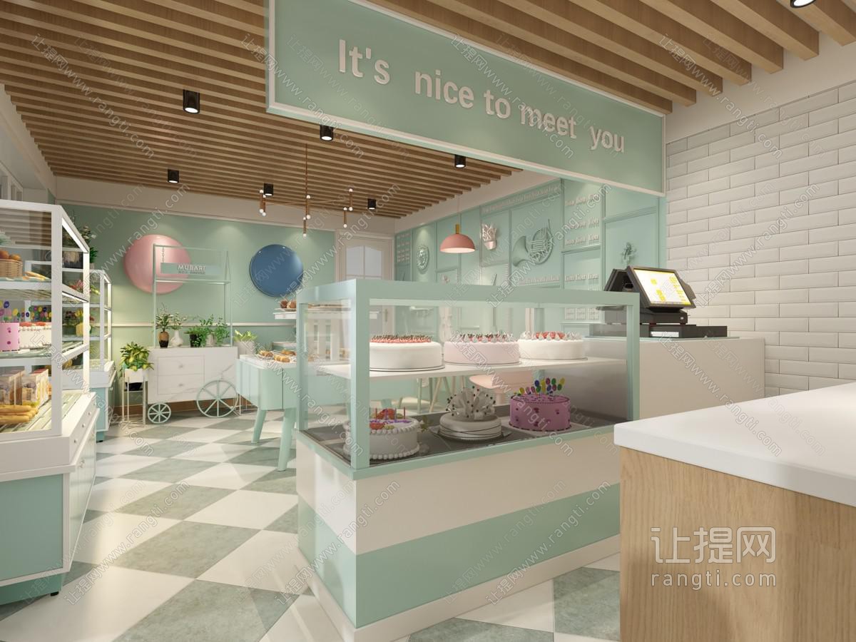 北欧面包店蛋糕房甜品店
