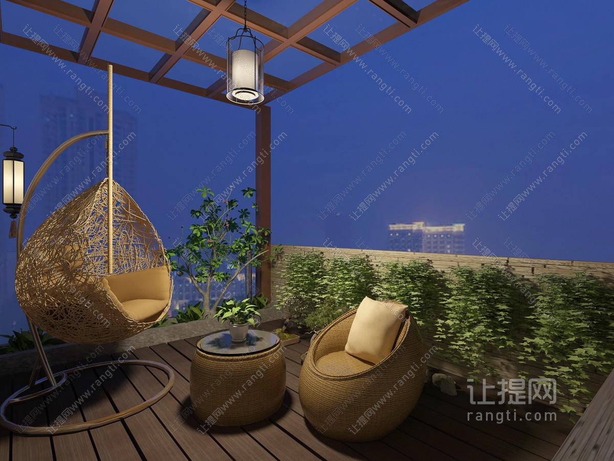 东南亚阳台阳光房