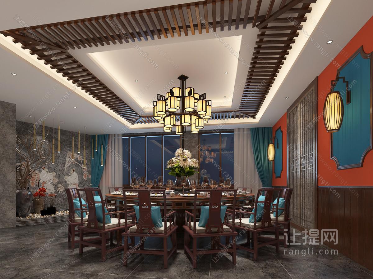 新中式酒店包厢包间