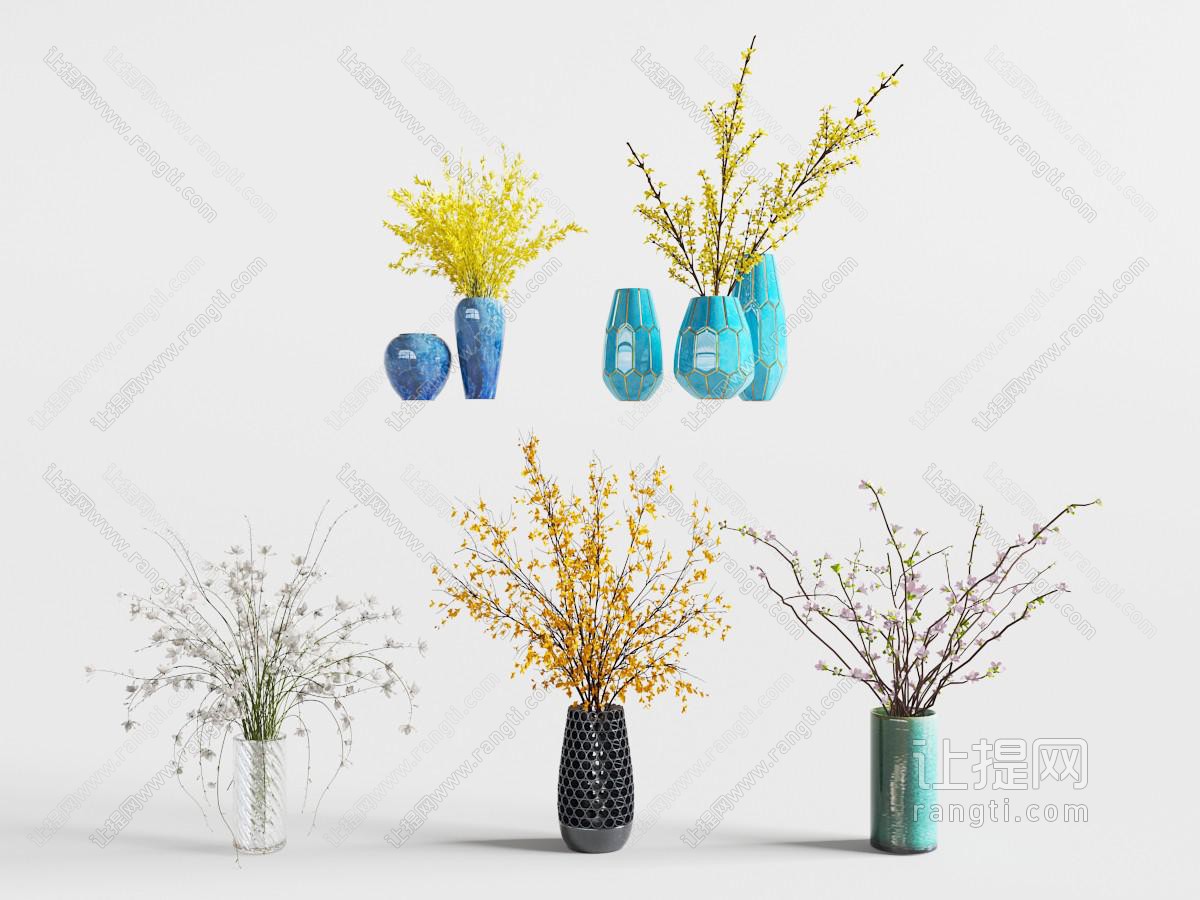 花瓶花卉