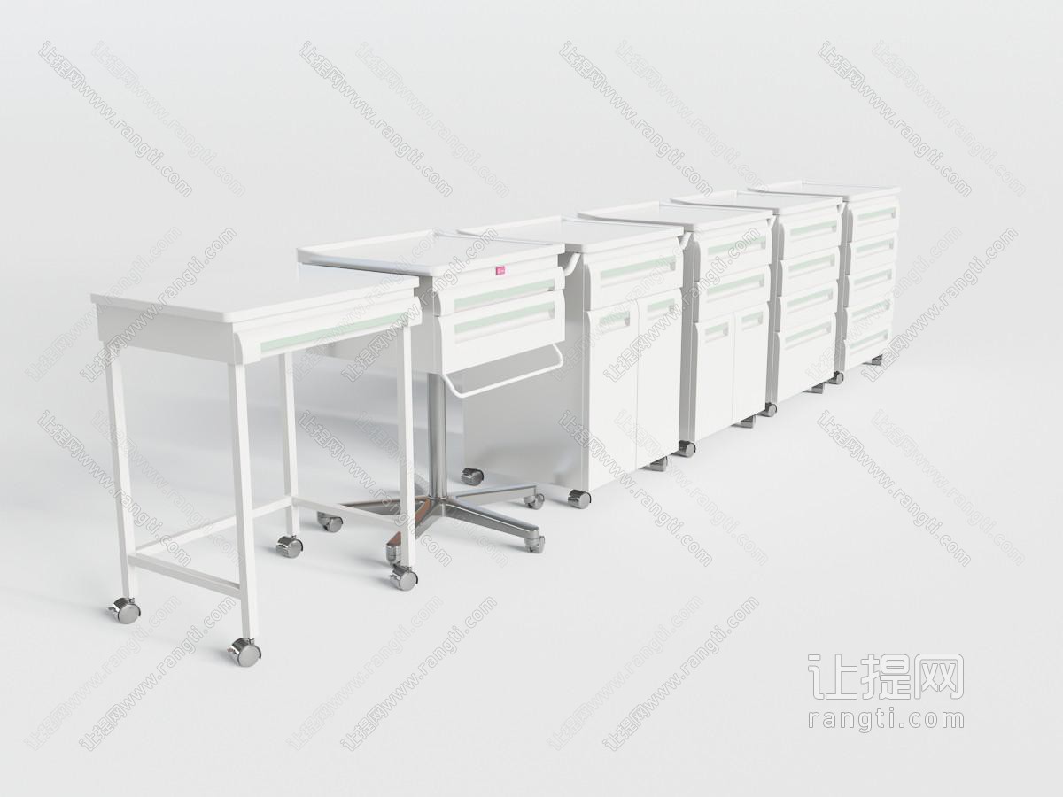 医疗美容可推拉移动用品箱