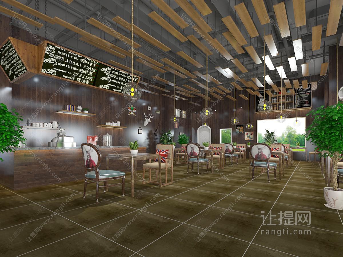 北欧奶茶店饮品店
